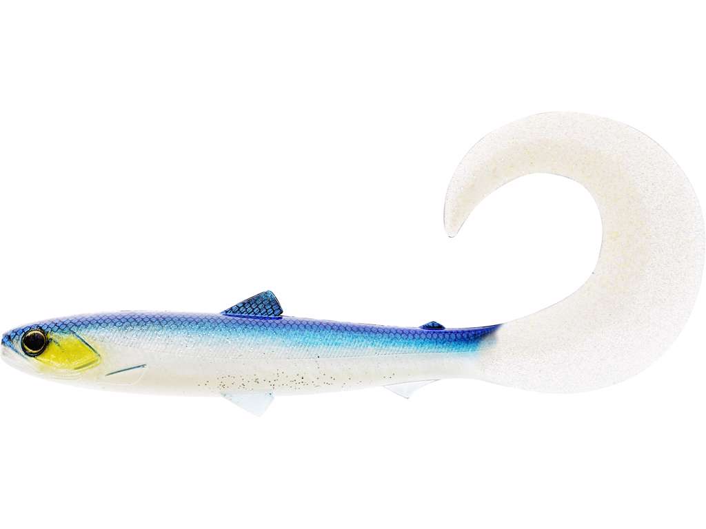 Westin BullTeez Curltail 10cm (2 pcs) - Blue Headlight