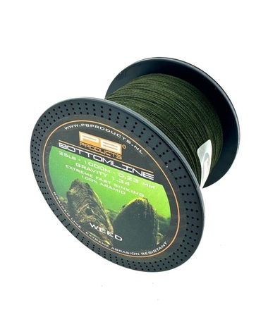 Ligne Tressée PB Products Bottom Line Weed 0.23mm 25lb (1000m)