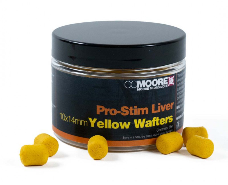 CC Moore Pro-Stim Liver Colour Dumbell Wafters (10x14mm) - Jaunes