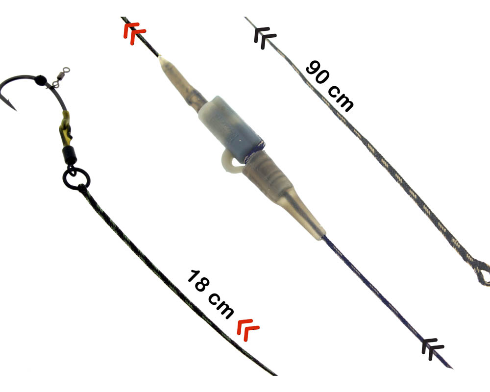 Bas de ligne PB Products R2G Clip SR Leader + 2 Ronnie Rigs Soft