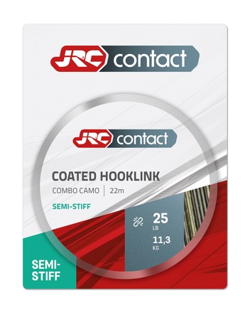 JRC Contact Coated Hooklink Semi Rigide Combo Camouflage (22m)