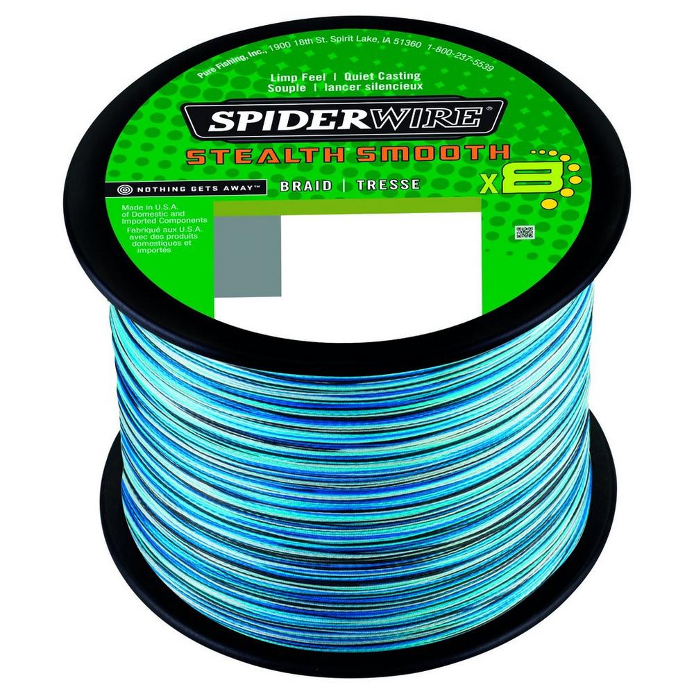 Tresse Spiderwire Stealth Smooth 8 Blue Camo (2000m)