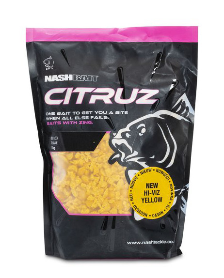 Flocons de bouillettes Nash Citruz Flake Yellow 1kg