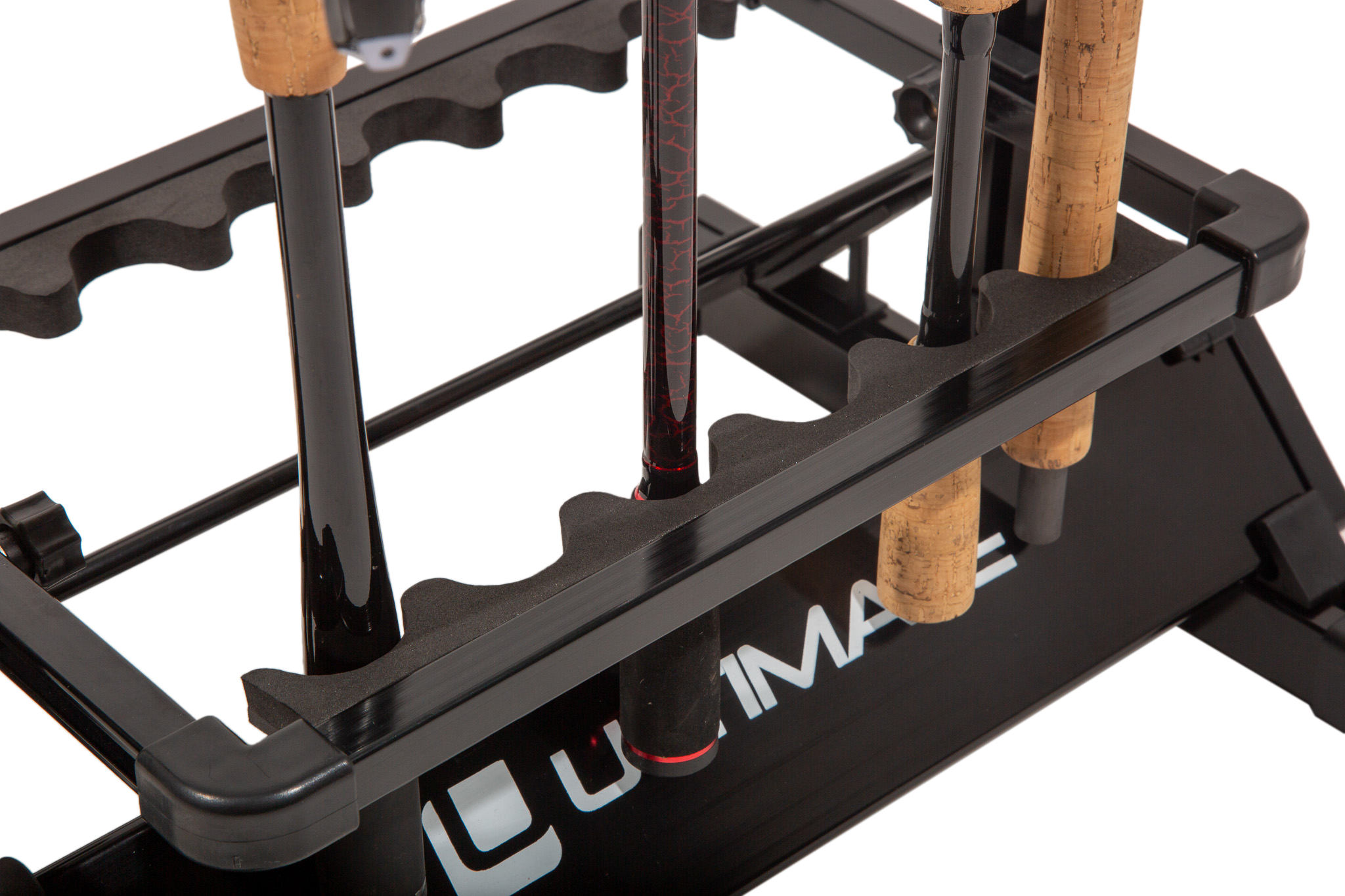 Présentoir pour cannes Ultimate Aluminium Rod Rack Black