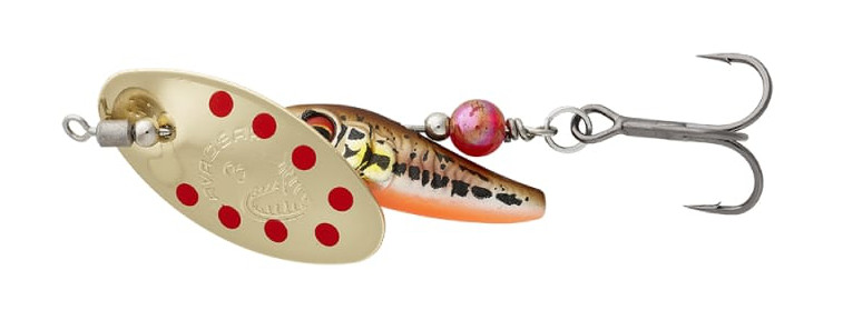 Savage Gear Sticklebait Spinner #1 (4.5g) - Minnow Gold Red