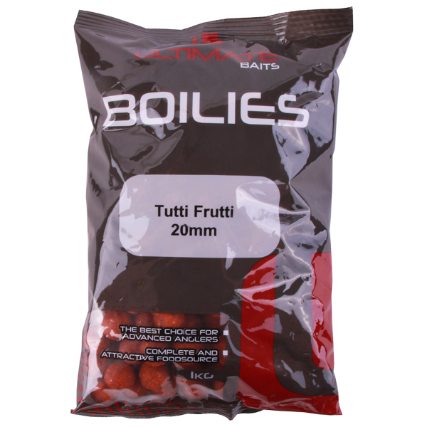 Jeu de carpes super complet - Ultimate Baits Tutti Frutti 20 mm 1 kg