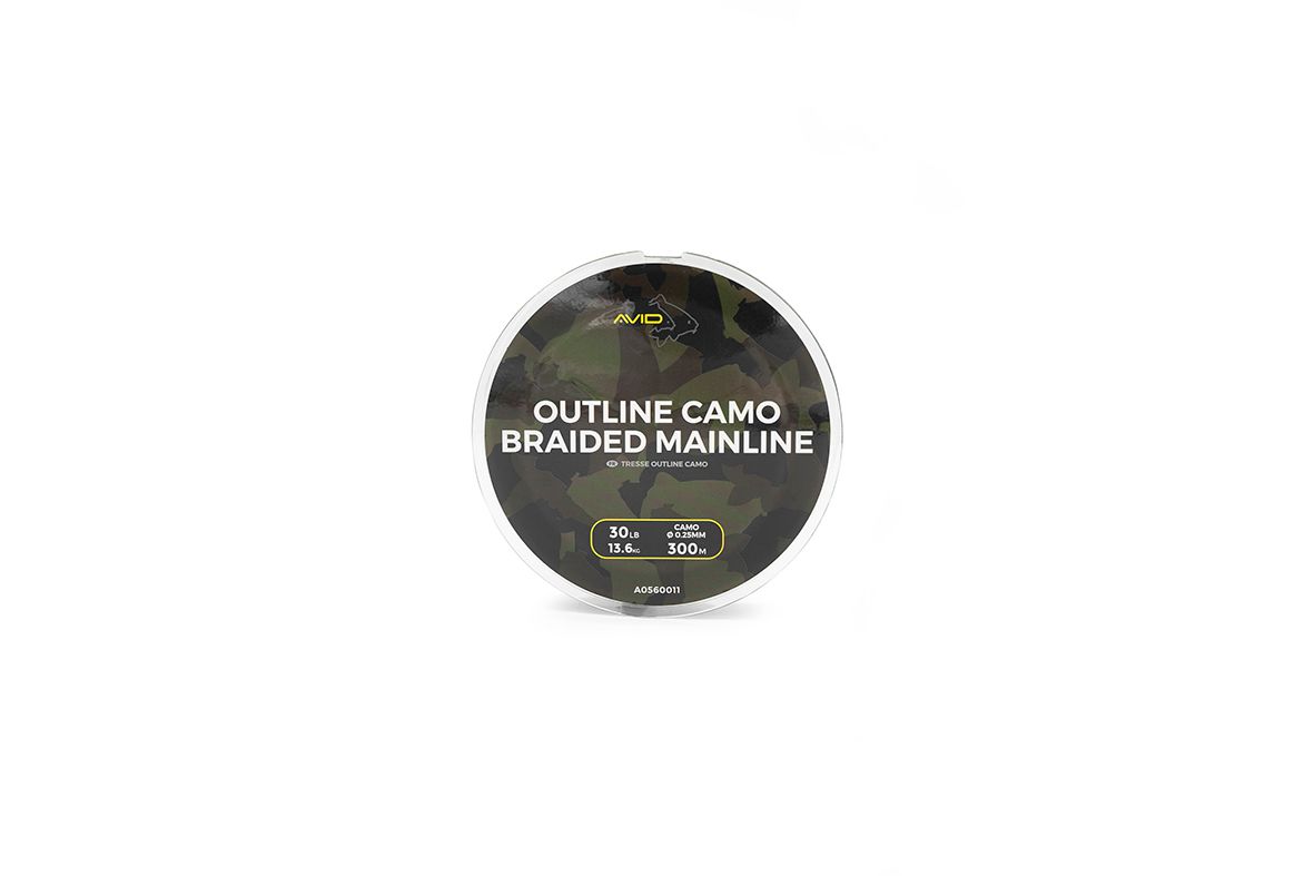 Avid Carp Outline Camo Braided Mainline 0,2 5mm (13,6 kg/30 lb)