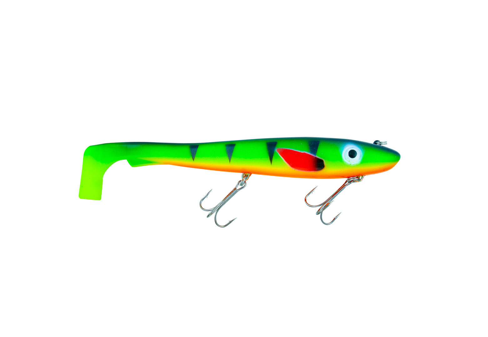 Shad Svartzonker Big McRubber "The Wire" 25,5cm (170 g) - Fire Tiger