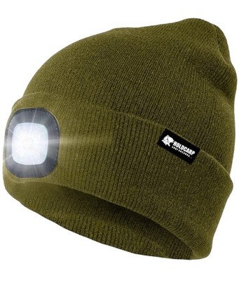 Bonnet Holdcarp LED Light Beanie Green