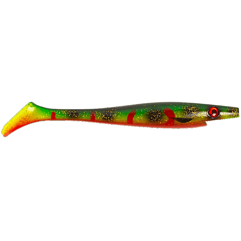 Leurre souple Strike Pro Pig Shad Jr 20cm 50g - Psycho Spotted Bullhead