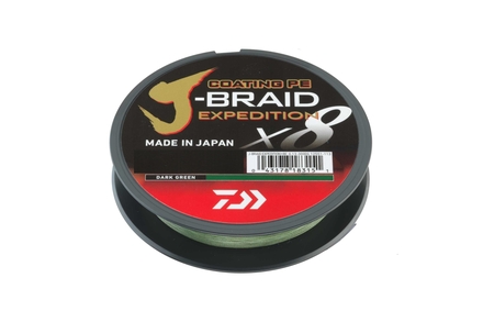 Tresse Daiwa J-Braid Expedidtion X8 Dark Green (3000m)