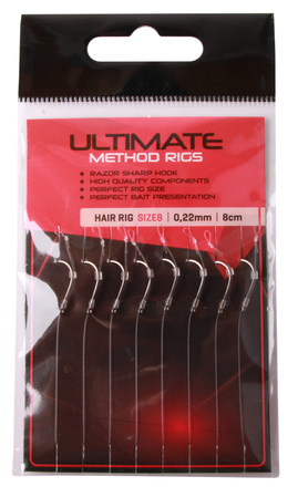 Ultimate Method Hair Rigs, 8 pièces