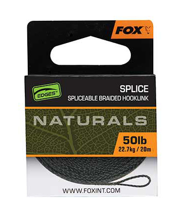 Tresse à bas de ligne Fox Naturals Splice Hooklength Karper 20m (50lb)