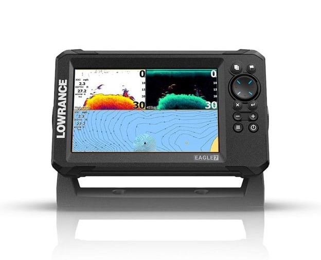 Echosondeur Lowrance Eagle 7 Splitshot Row Fishfinder (Avec GPS)