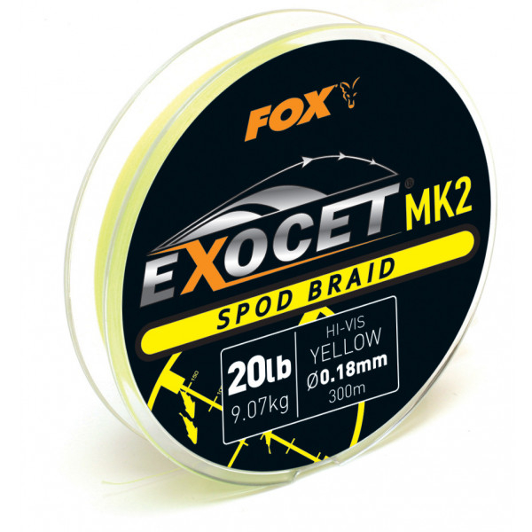 Tresse Fox Exocet MK2 0,18mm - Tresse Spod Fox Exocet MK2 0,18mm