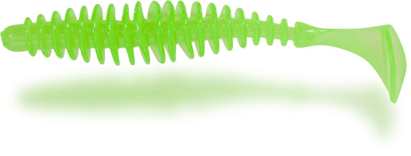 Magic Trout T-worm Paddler 5,5cm - Neon Green