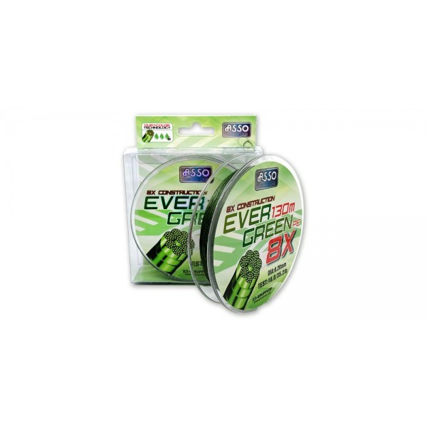 Tresse Asso Evergreen 8x Verte
