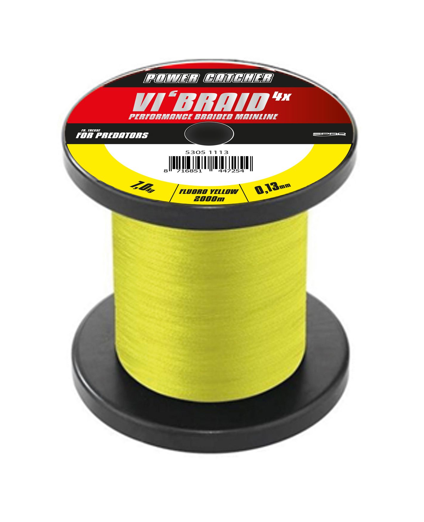 Tresse Spro Powercatcher Vi'Braid Yellow (2000m)