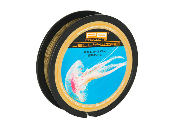 Tresse pour leader PB Products Jelly Wire 20m (25lb) - Gravel
