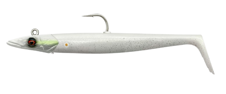 Leurre Souple Savage Gear Sandeel V2 2P1 18cm (86g) - White Pearl Silver