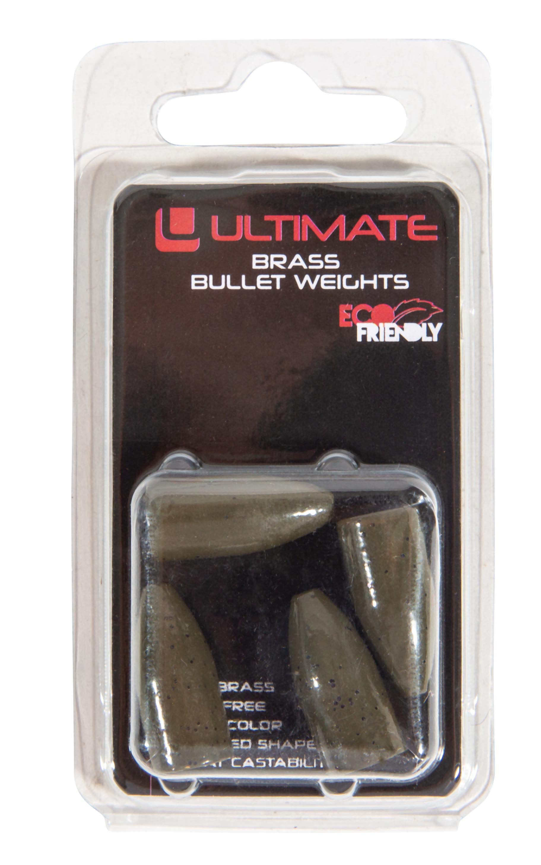 Plombs balle Ultimate Brass Bullet Weight Green Pumpkin (4-6pcs)