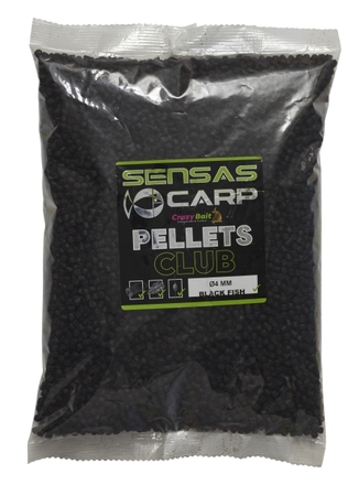 Pellets Sensas Club Noir pour Poissons (1kg)