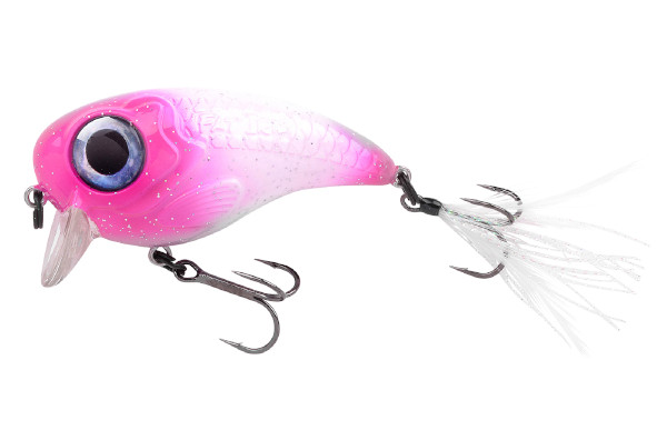 Spro Fat Iris 60 + Spro Stainless Wire Leaders - Flamingo