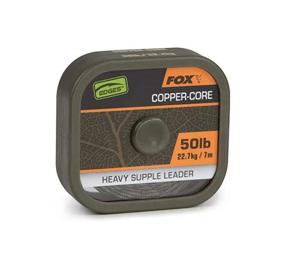 Fox Edges Naturals Copper-Core Leader 7m (50lb)