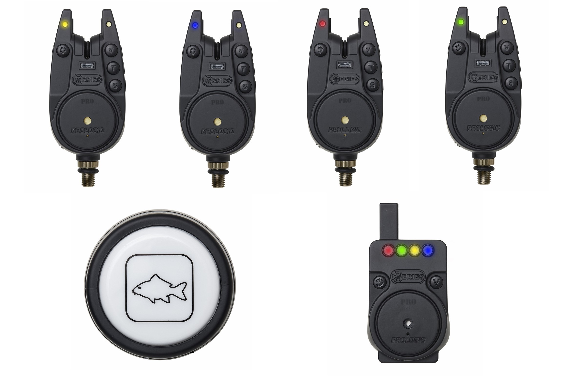 Détecteurs Prologic C-Series Pro Alarm Set 4+1+1 - Red, Green, Yellow, Blue