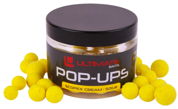Ultimate Baits Mix Pack - Ultimate Baits Fluo Pop Ups 12+15mm, Yellow Scopex