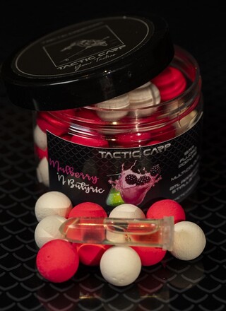 Tactic Carp Mulberry 'n Butric Pop Ups 15mm (Avec Stimulateur d'appétit)