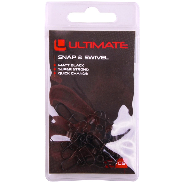 Ultimate Coarse Box, tout le matériel pour la pêche au feeder et au coup ! - Ultimate Quick Snap & Swivel