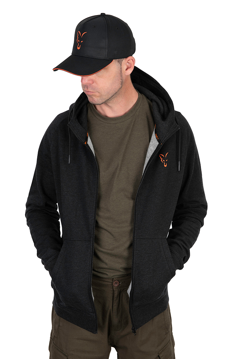 Gilet Fox Collection LW Hoody Black & Orange