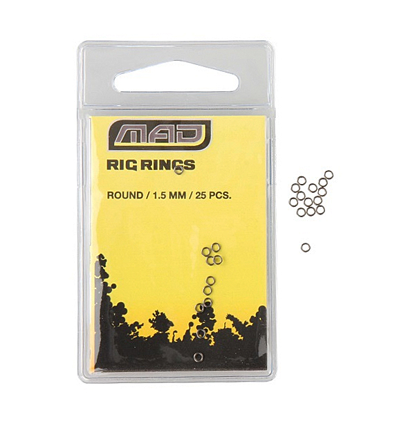 Matériel de pêche pour la carpe, rempli d'articles de pêche de marques réputées ! - Mad Rig Rings Round 2.5mm (25pcs)