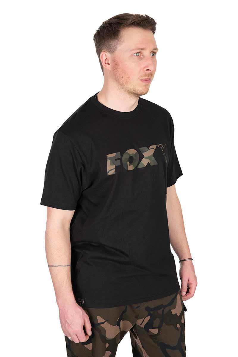 Fox Black Camo Logo T Shirt