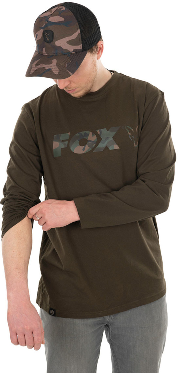 Fox Khaki/Camo Long Sleeve T-Shirt