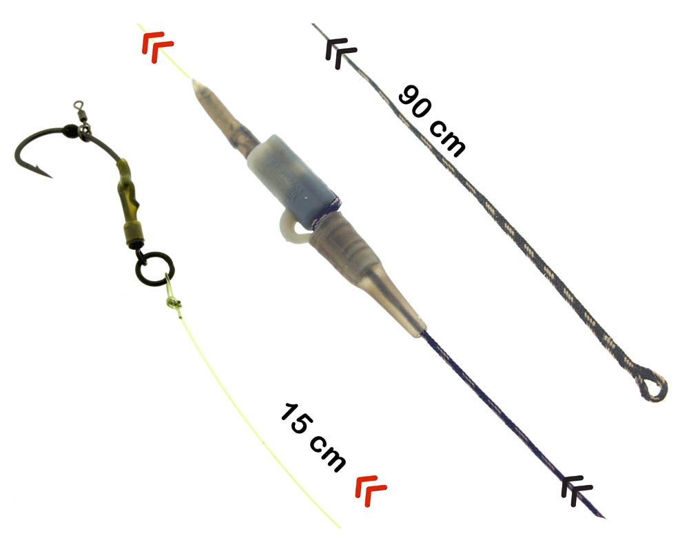 Bas de ligne PB Products R2G Clip SR Leader + 2 Ronnie Rigs Stiff