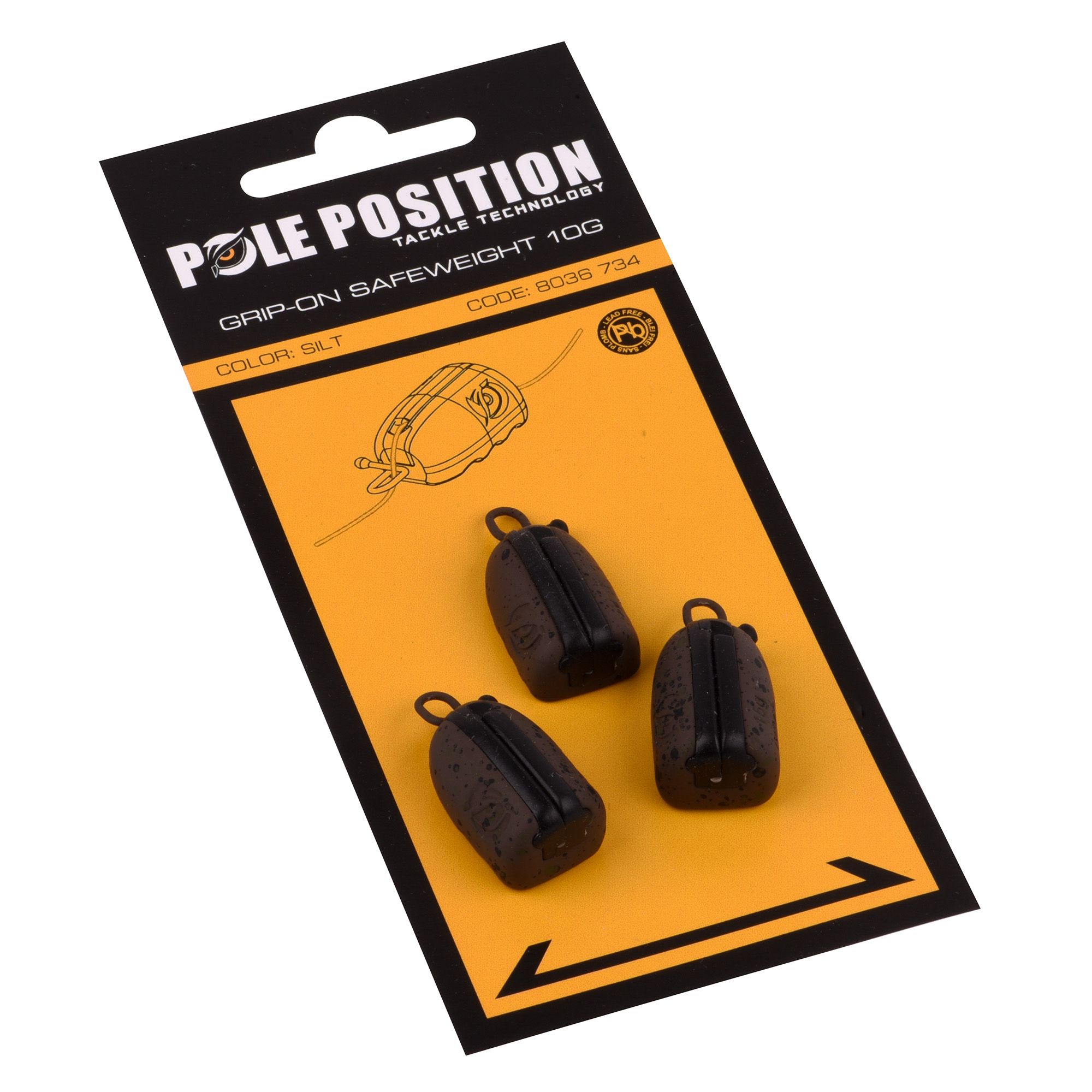 Plomb Pour Carpe Pole Position Gip-On Safeweight Zinc (lot de 3)