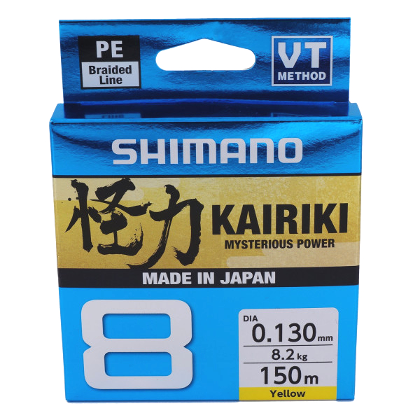 Shimano Kairiki 8 Braid 150 m, Yellow