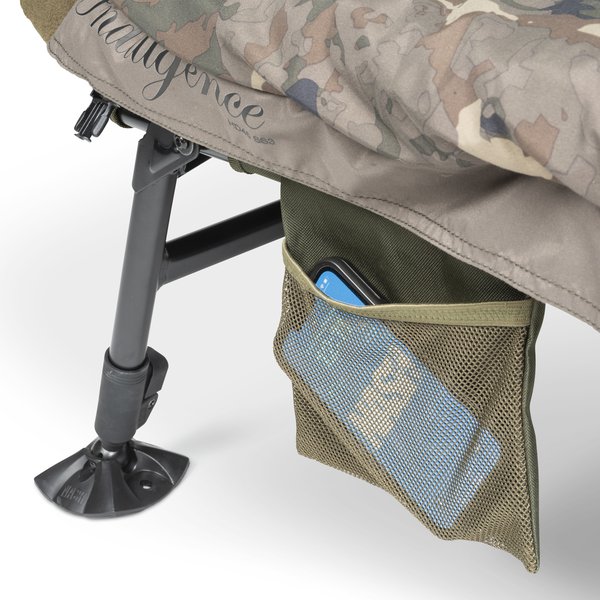 Bedchair Nash Indulgence HD40 Sleep System 8 Pieds Camo  (Incl. Duvet)