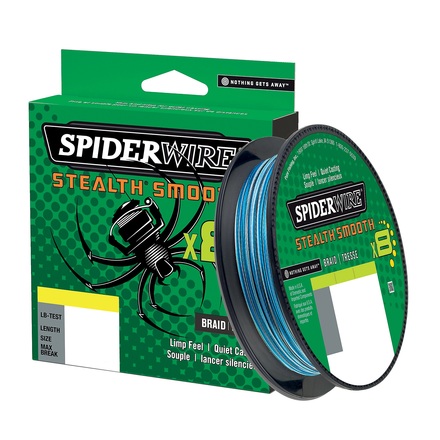 Tresse Spiderwire Stealth Smooth 8 Blue Camo 300m