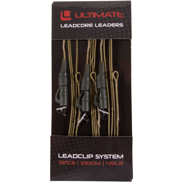 Ultimate Leadcore Leader With Leadclip System, 3 pièces