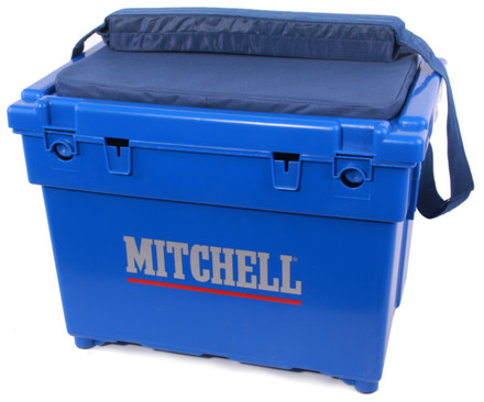 Mitchell Saltwater Seat Box + Bas de lignes montées et aiguilles d'appâts
