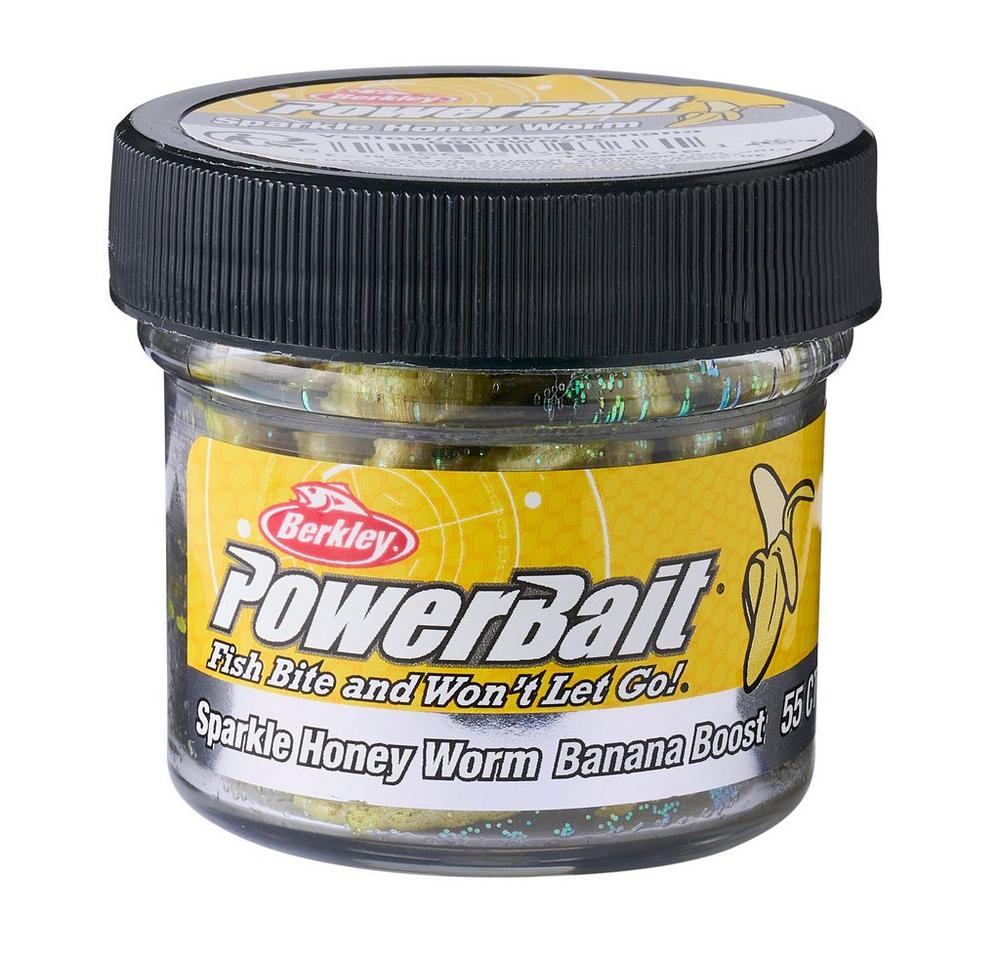 Leurres truite Berkley Powerbait Power Scales Honey Worm 2.5cm (55 pcs) - Yellow/Scales