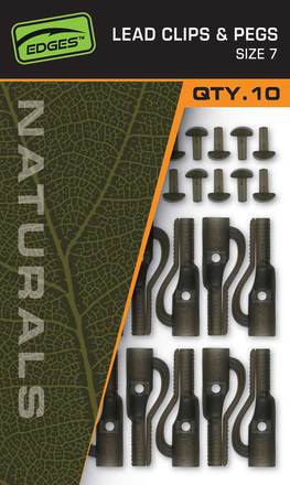 Fox Naturals Lead Clips & Pegs (Taille 7) (10 pcs)