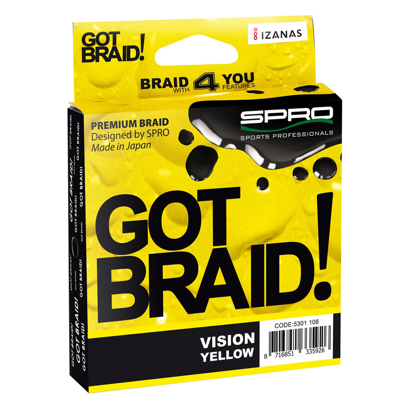 Tresse Spro Got Braid! 1500m - Vision Yellow
