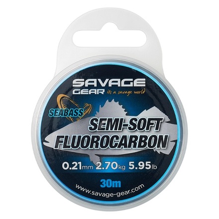 Savage Gear Semi-Soft Fluorocarbon Seabass 30 m
