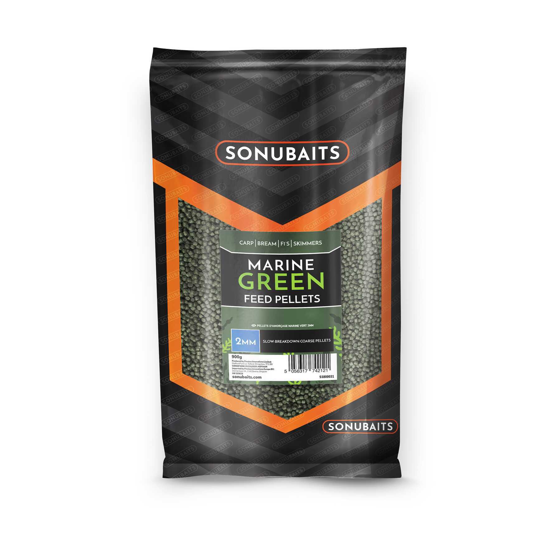 Pellets d’amorçage Marine Green Sonubaits (900g)