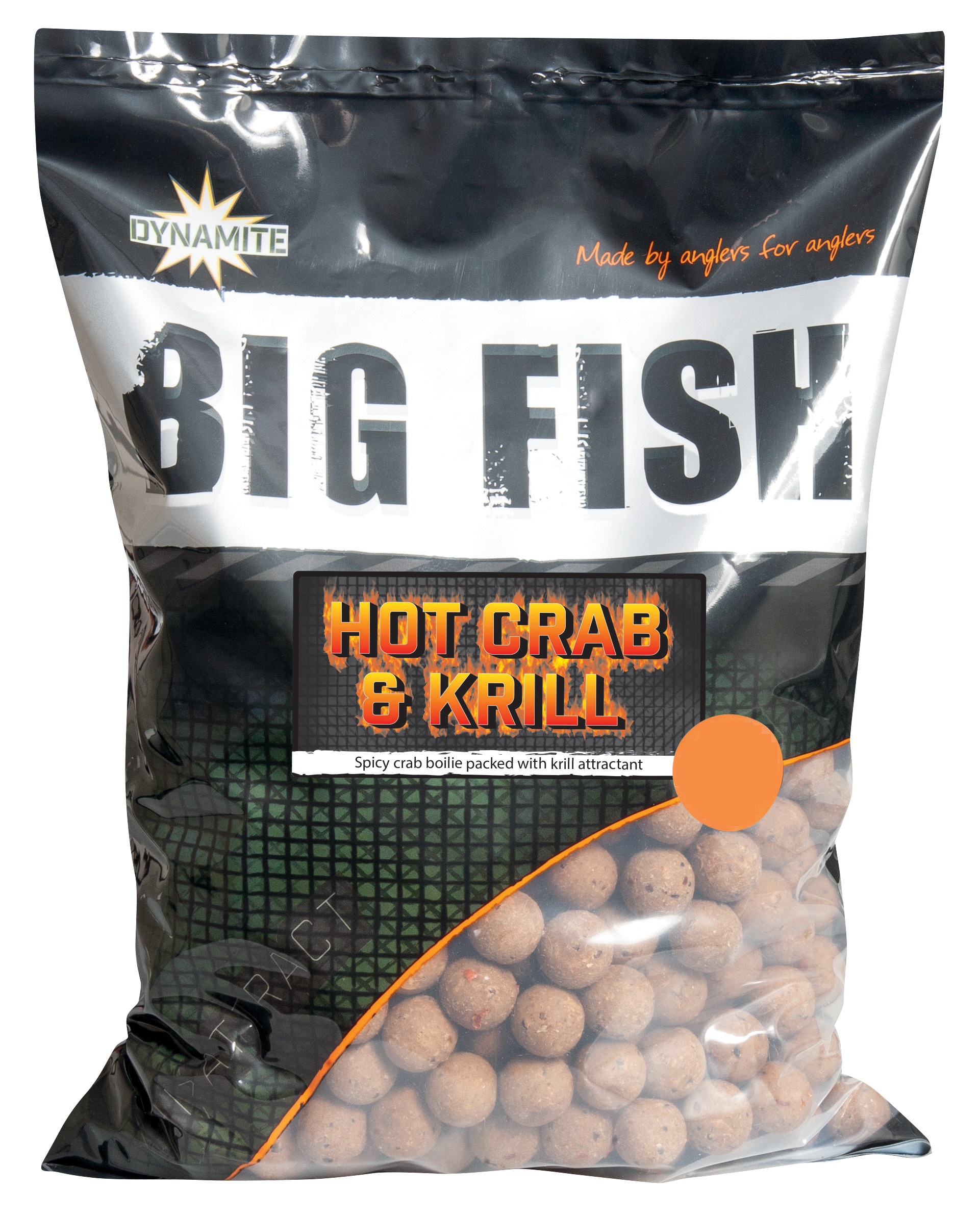 Bouillettes Dynamite Baits Hot Crab & Krill (1.8kg)