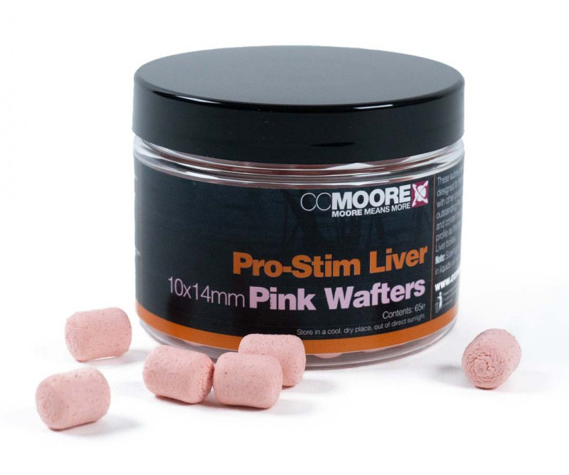 CC Moore Pro-Stim Liver Colour Dumbell Wafters (10x14mm) - Rose